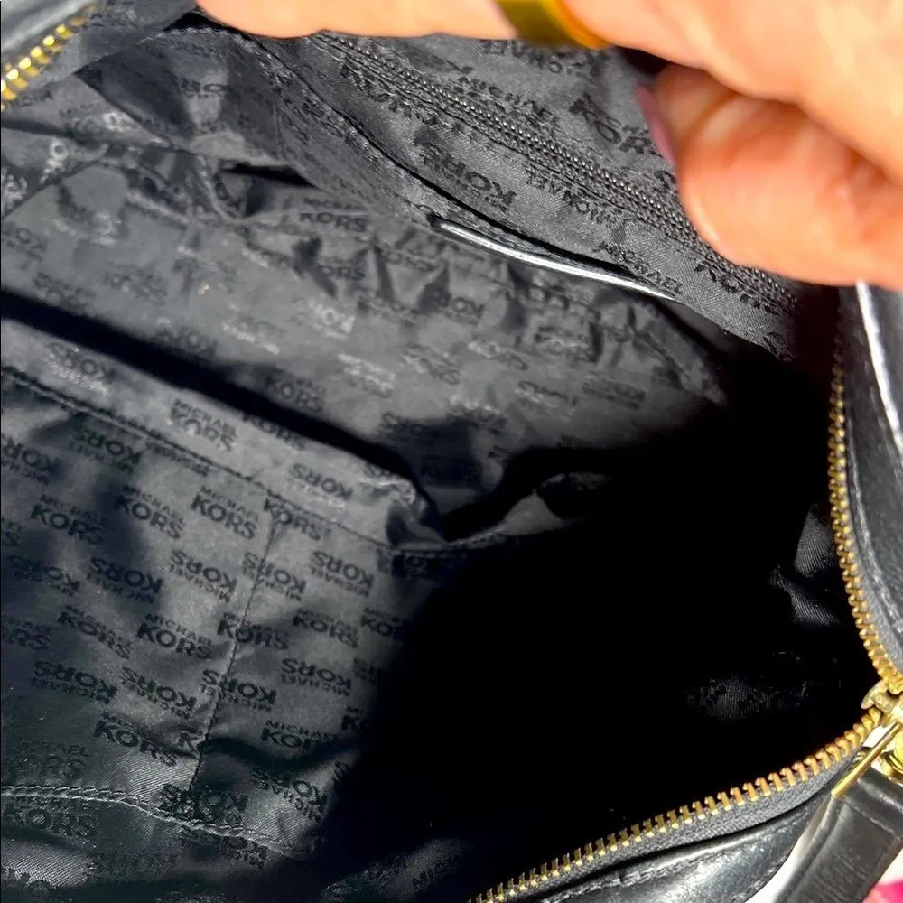 Michael Kors Portland Black Leather Satchel - Picture 10 of 16